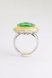 Natural Burmese Jade Buddha Ring in 18K Gold | Wealth, Prosperity & Good Fortune