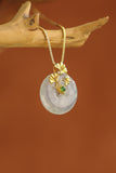 18K Gold Jade Peace Pendant – Refined Design, Exceptional Value