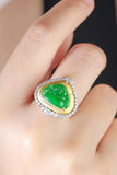 Natural Burmese Jade Buddha Ring in 18K Gold | Wealth, Prosperity & Good Fortune