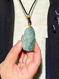 KW Grade A Jewllery Dragon Attack Green Jade Pendant