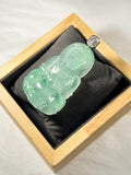 Authentic Burmese Jade Phoenix Pendant – Handcrafted Natural Jade Jewelry