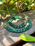 Natural Jade Cuban Link Necklace – Premium Handmade Jewelry