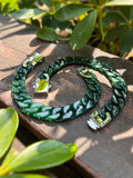 Natural Jade Cuban Link Necklace – Premium Handmade Jewelry