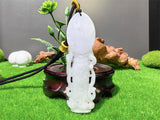 KW Grade A Jewllery Fairies Guanyin White Jade Pendant