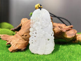 KW Grade A Jewllery Phoenix Flower White Jade Pendant