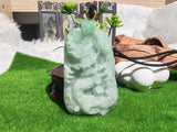 KW Grade A Jewllery Fierce Dragon Green Jade Pendant