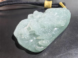 KW Grade A Jewllery Dragon Attack Green Jade Pendant