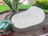 KW Grade A Schmuck Kleine Guanyin Weiß Jade Halskette Anhänger