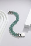 Handcrafted Jade Cuban Link Chain – Premium blue Jade Necklace for Men & Women