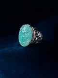 KW Grade A Jewllery Green Dragon Face Jade Rings