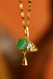 18K Type A Jadeite Ice Cream Pendant