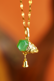 18K Type A Jadeite Ice Cream Pendant