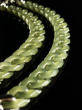 Hetian jade Cuban chain