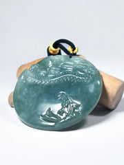 KW Grade A Jewllery China Palace Green Jade Pendant