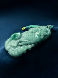 KW Grade A Jewllery Peacock Green Jade Pendant