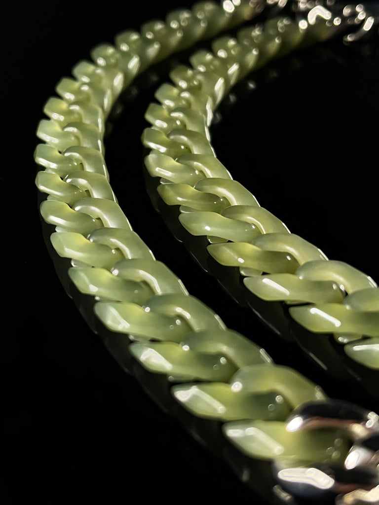 Authentic Jade Cuban Link Chain – Unique Men’s Luxury Necklace with Na ...